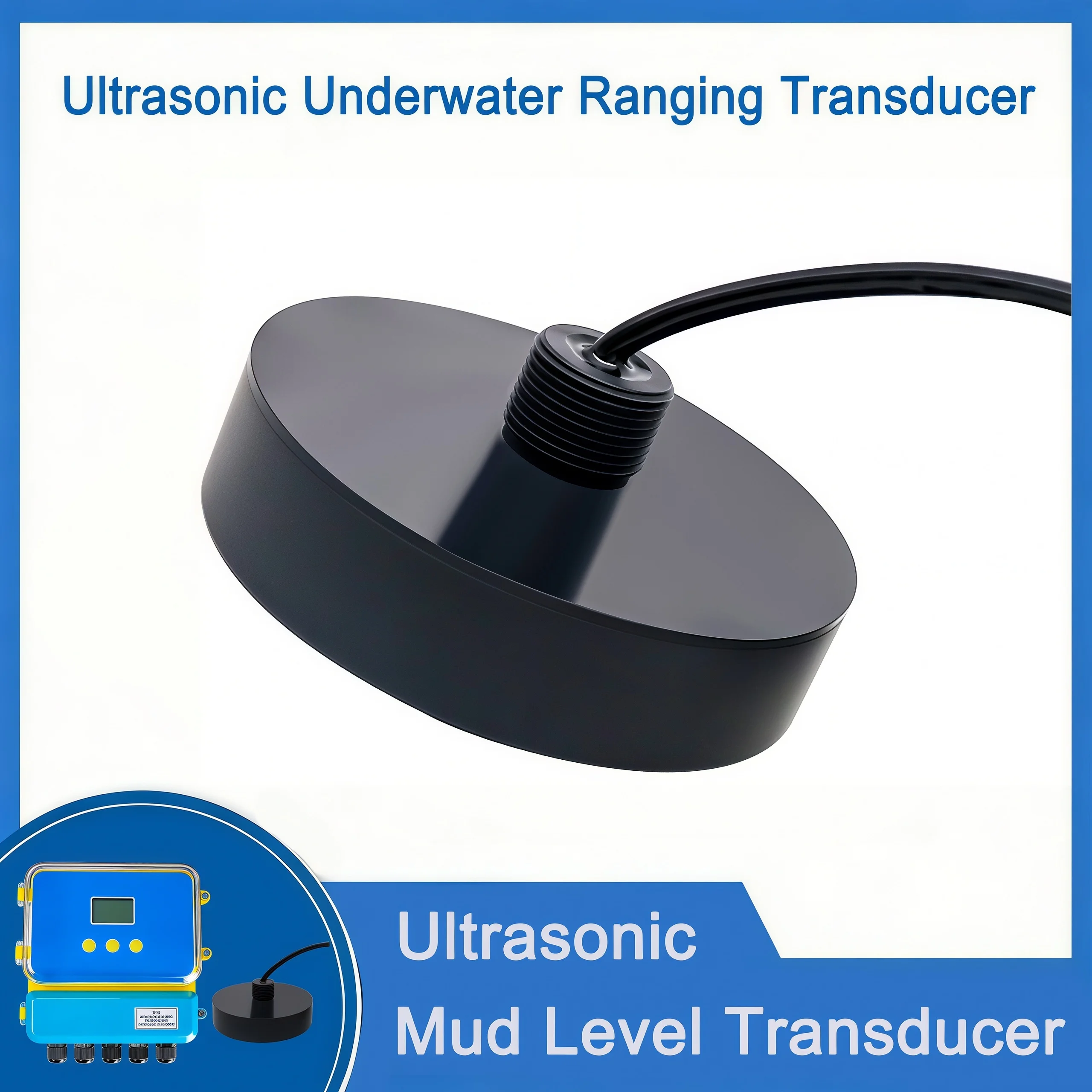 Ультразвуковой датчик Ultrans FYW-200-50K 200 кГц для подводного измерения глубины воды, дальность обнаружения 0,8~120 м, встраиваемый