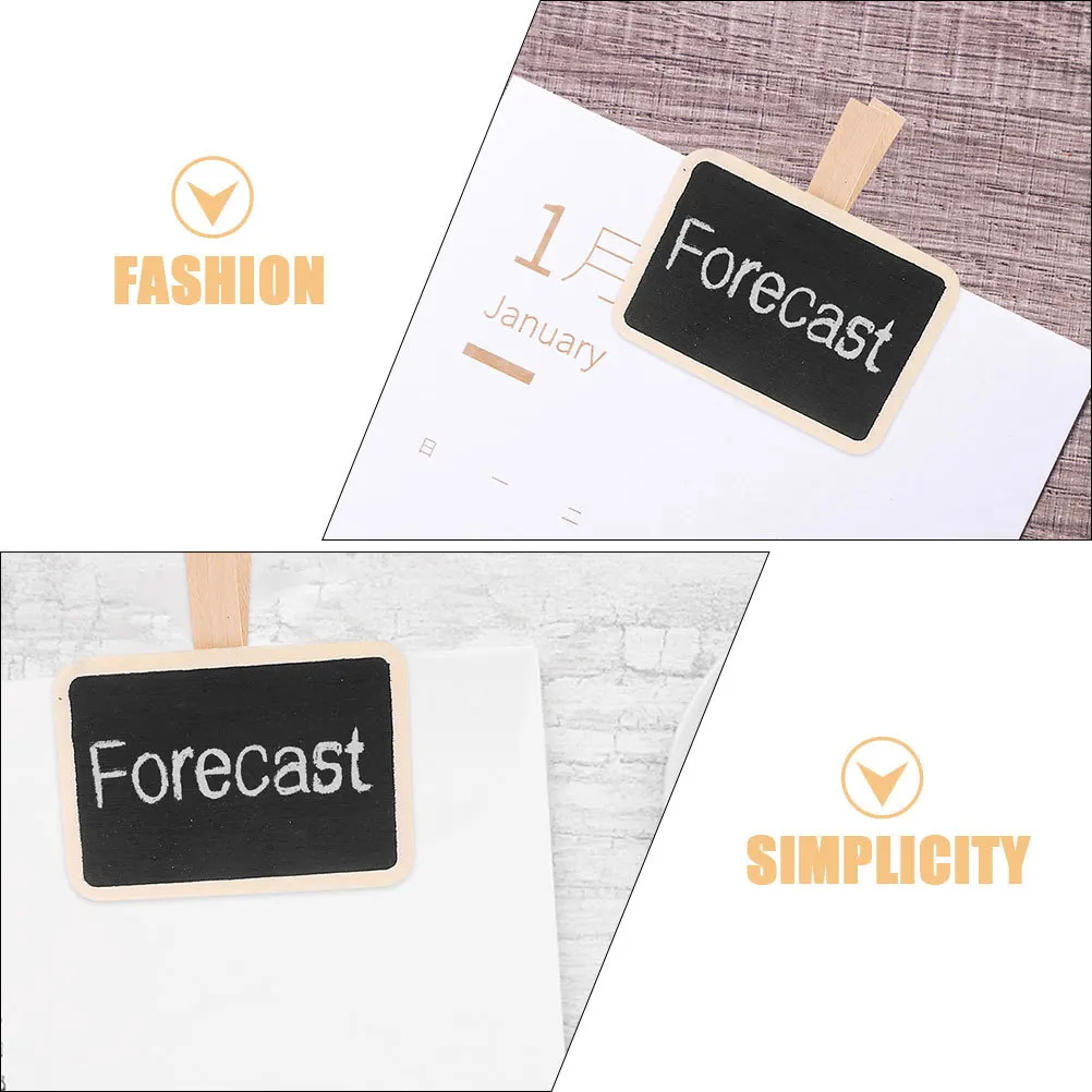 50 قطعة مقاطع السبورة الخشبية الصغيرة لوحات رسائل السبورة لتسميات الطعام مذكرة المنظم بوفيه تسجيل العلامات هدايا الحفلات المطبخ #3