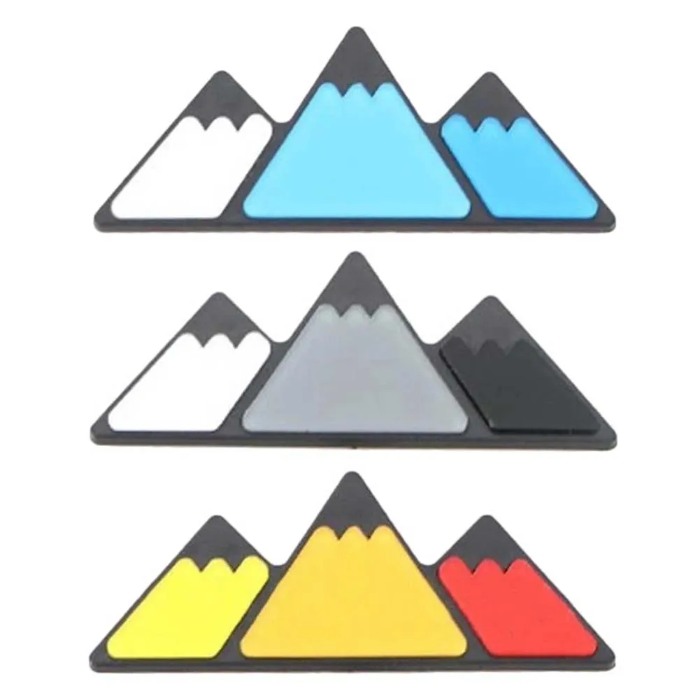 Three-color Design Small Logo Modified Snow Mountain Car Label Sticker For Toyota TACOMA 4RUNNER\'s Grille Badge Car Accessories