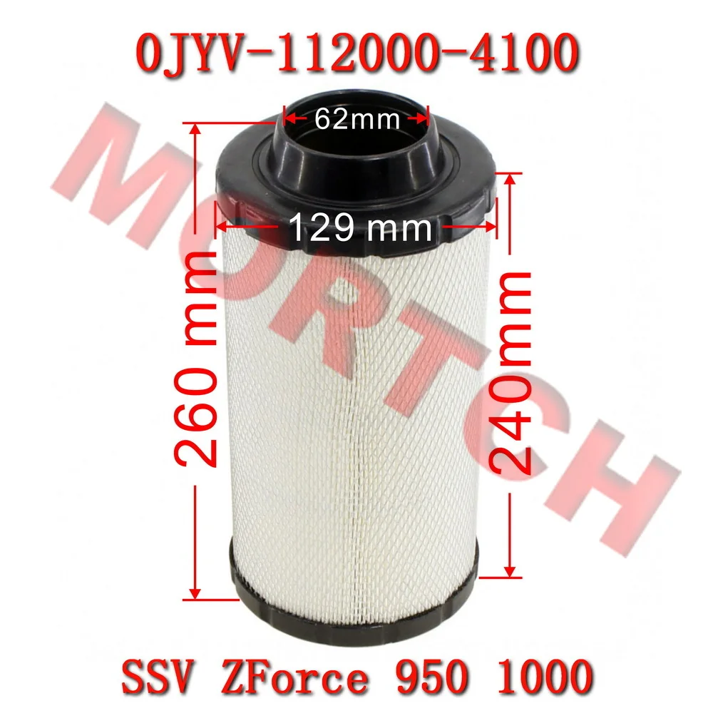 Original Air Filter Element 0JYV-112000-4100 240/260mm*129mm For CF Moto SSV Accessories CForze ZForce 1000STR-3L 950 motorcyle