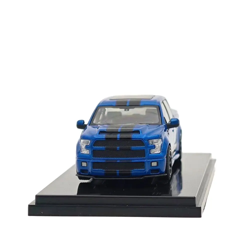 Funny FM 1/64 Scale For F-150 Shelby Super Snake Pickup Sport Model With Accessories Diecast Models Car Collection