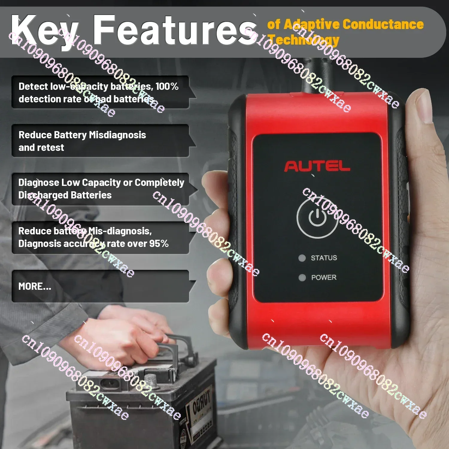 New Original Autel MaxiBAS BT506 Auto Battery and Electrical System Analysis Tool Works with Autel MaxiSys Tablet