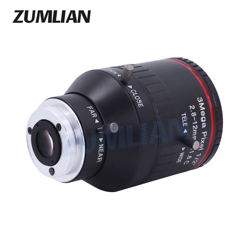ZUMLIAN 2.8-12mm Industrial Varifocal FA HD 3MP C-Mount 1/2\