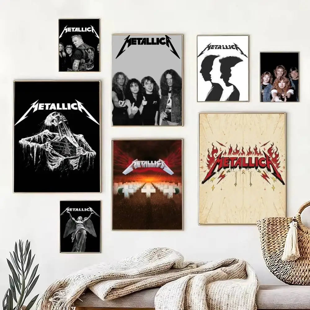 Classic Thrash Metal Band Metallica  Poster High Quality Dorm Living Room Aesthetic Wall Decoration Painting Stickers Gift
