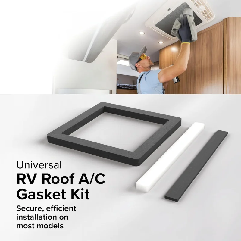 14x14 Inch Universal RV Roof AC Gasket Kit EVA Self-Adhesive Seal Pad For Caravan Motorhome Camper