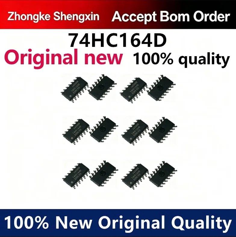 （5pcs-100pcs）Brand new original imported 74HC164D 74HC164 SOP-14 SMT eight displacement position register