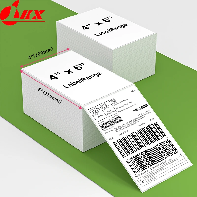 Imagem -02 - Lkx x Etiquetas de Envio Térmico Etiqueta de Papel para Todos os Fins Etiqueta Autoadesiva à Prova Dágua à Prova de Óleo para Rolos Térmicos