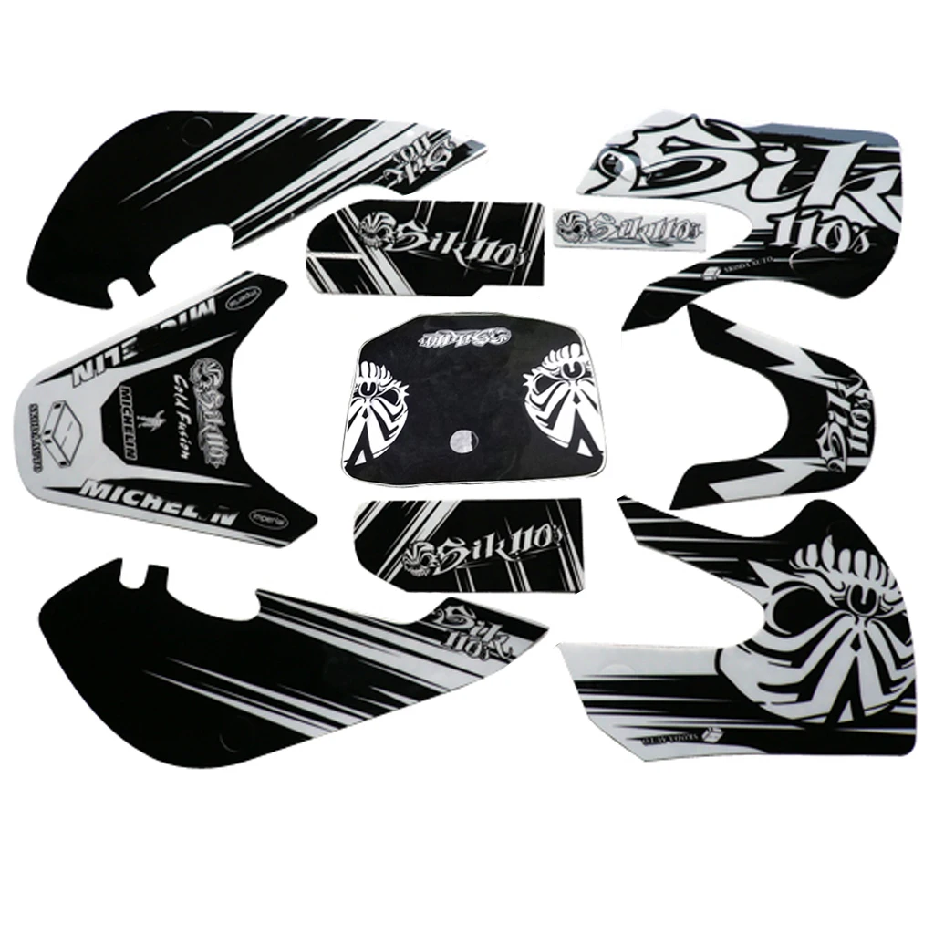 

KLX110 Style Sticker Decals GRAPHICS KITS For KAWASAKI KLX110 SUZUKI DRZ Dirt Pit bike Spare parts