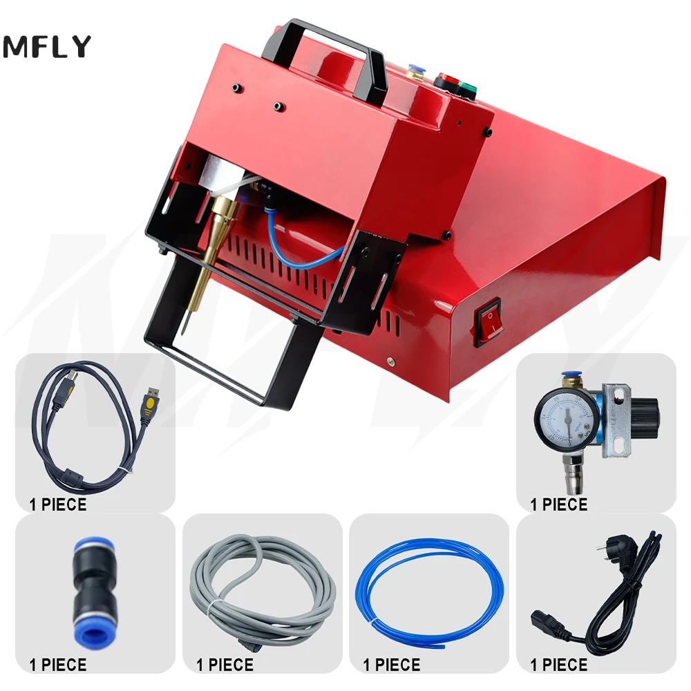 Portable Metal Pneumatic Dot Peen Marking Machine For VIN Code(100*20mm) Frame Marking Machine Chassis Number 220V/110V