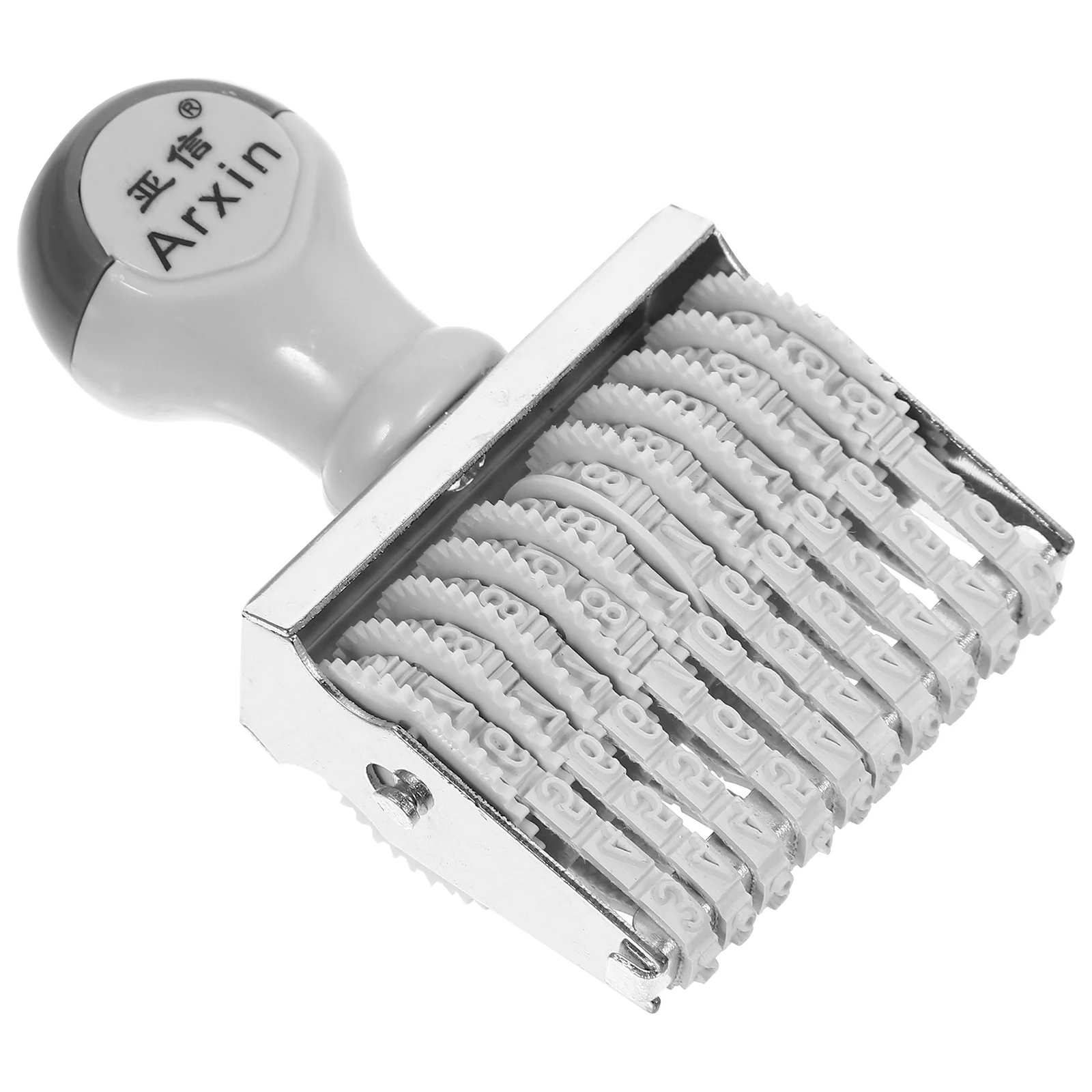 Rubber Date Stamp Daily Use Number Stamper Stamps Digital Printing Portable Rolling for Office Abs Small