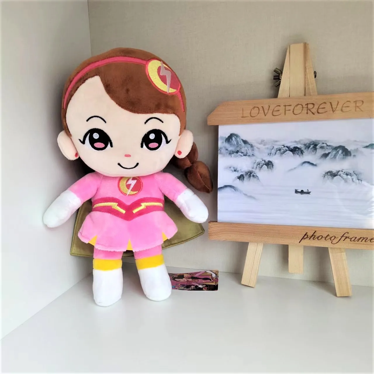 30CM Korean Animation Movie Character Lightning Girl Plush Toy - K-Pop Girl Group Plush Figure of Park Sun, Birthday Gift