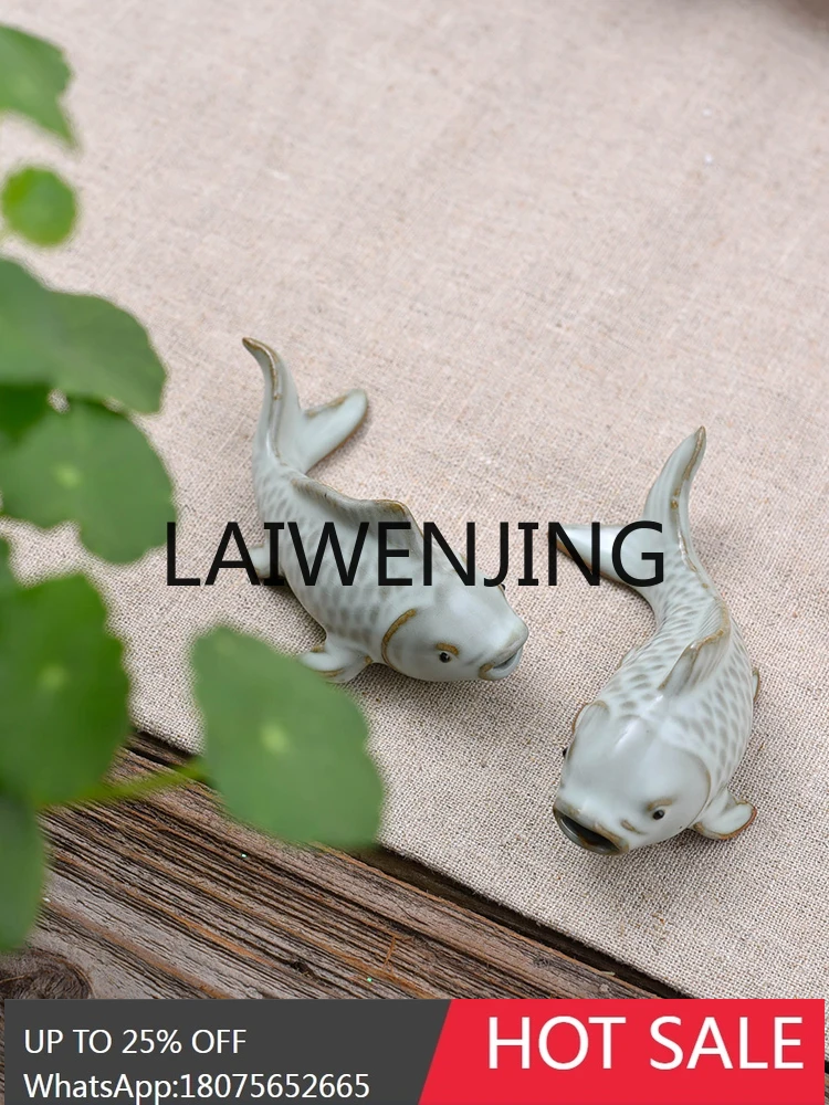 Tea Utensils Pisces Playing Water Fine Carve TOrnament Blooming Tea Playing Supportable