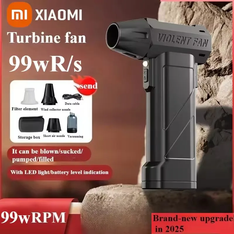 

Xiaomi Turbo Jet Blower 990000RPM Powerful Air Blower Vacuum Dust Cleaner Brushless Motor Turbo Fan Rechargeable Violent Blower