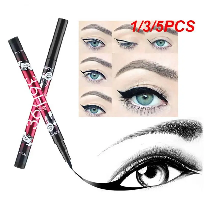 1/3/5PCS Eyeliner Pencil 36H Black Liquid Eyeliner Quick-drying Waterproof Long Lasting Not Blooming Pencil Eyes Makeup