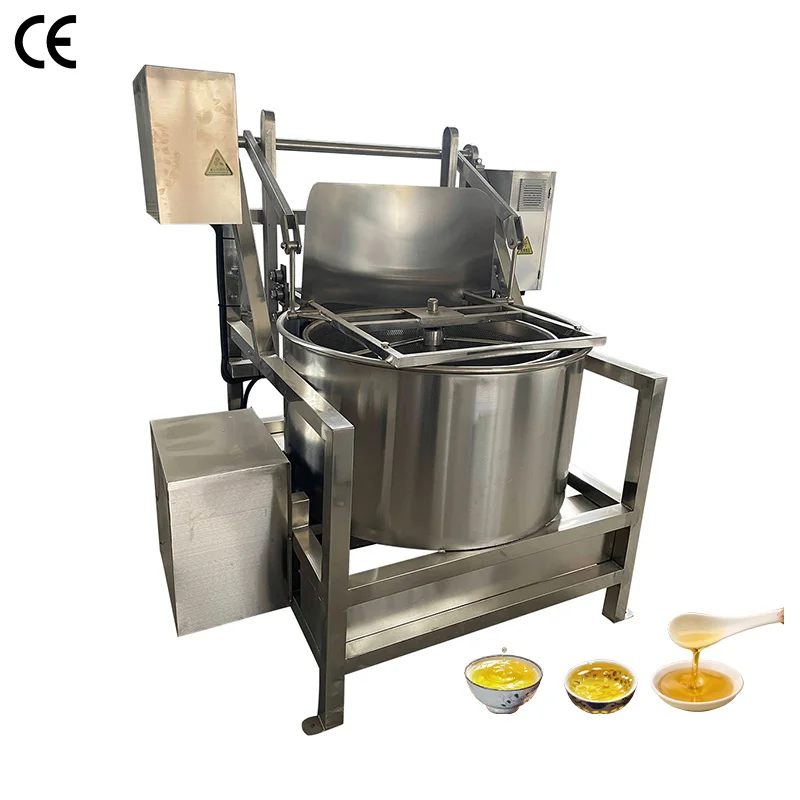 Custom Centrifugal Oil Separation Unit Sanitary Frame Low Residual Grease For Fried Snack Post Frying Processing