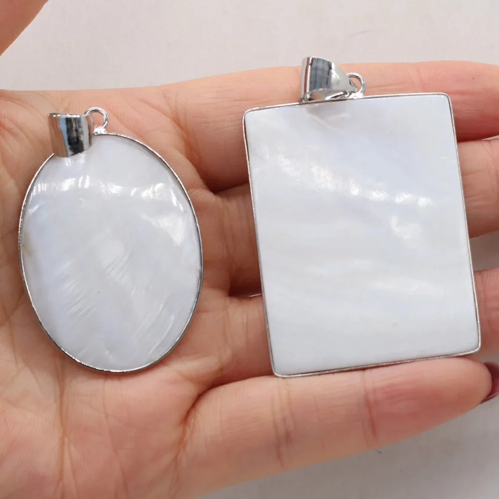 Natural Shell Pendant Various White Mother of Pearl Exquisite charms For jewelry making DIY Necklace Bracelet accessories