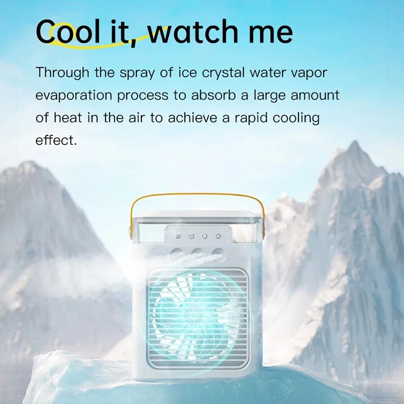 Xiaomi Youpin Fan Portable Humidifier Fan Air Conditioner Household Hydrocooling Portable Air Adjustment For Office 3 Speed Fan