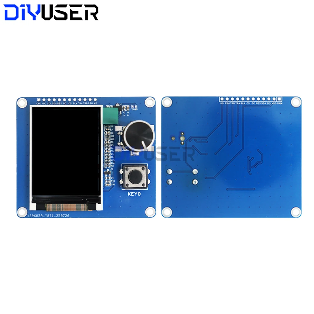 شاشة TFT LCD 2.0 بوصة مع جهاز تشفير دوار EC11 IIC SPI واجهة لمشاريع Arduino ESP32 Raspberry Pi DIY