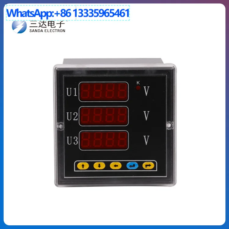 

Электронный трехфазный амперметр SD994AV-9K4, измеритель мощности с цифровым дисплеем, интеллектуальный цифровой дисплей, тип панели