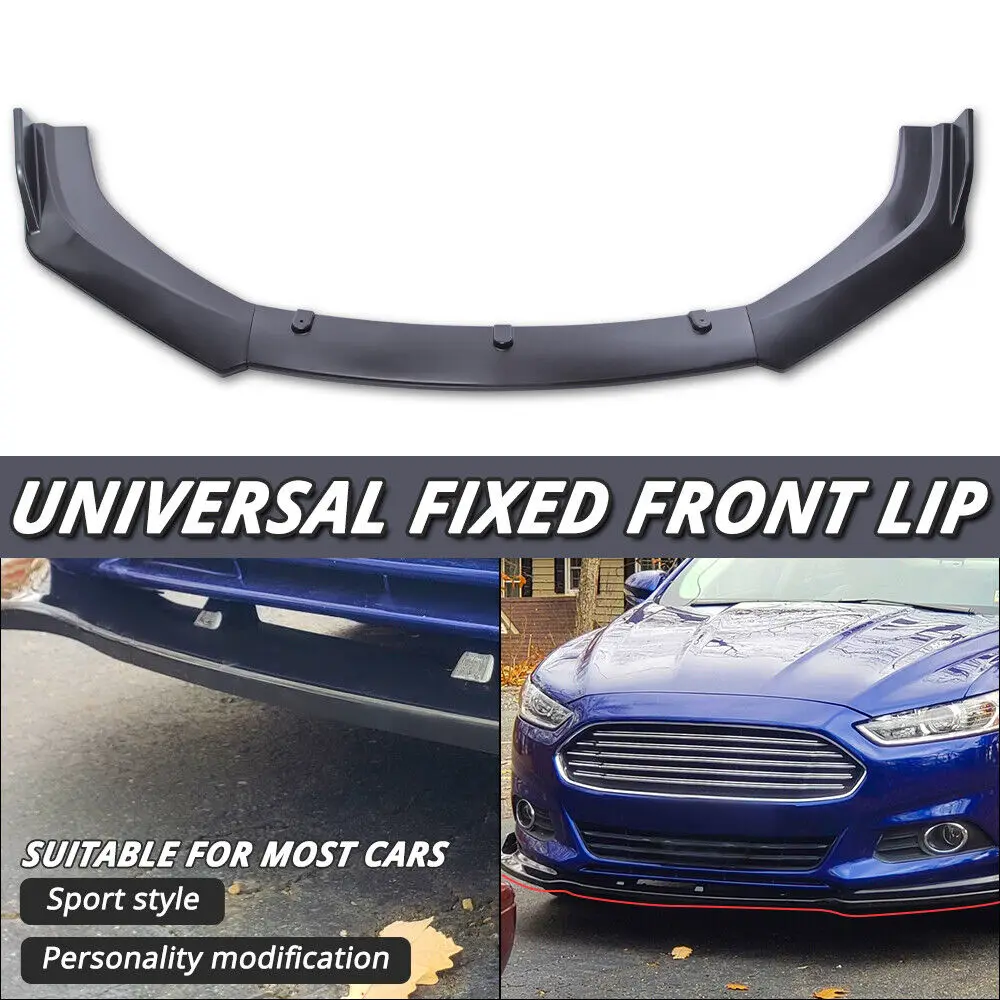 LAICY For Mustang 2005-2014 Front Splitter Bumper Lip Chin Spoiler Body Kit Car Diffuser Lip Trim Air Dam Accessories