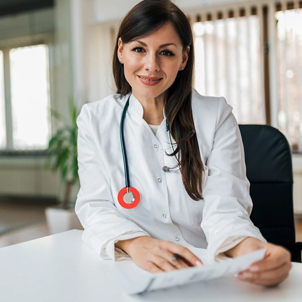 

20 Pcs Silicone Stethoscope Cover Covers Red Silica Gel Replacement Accessories