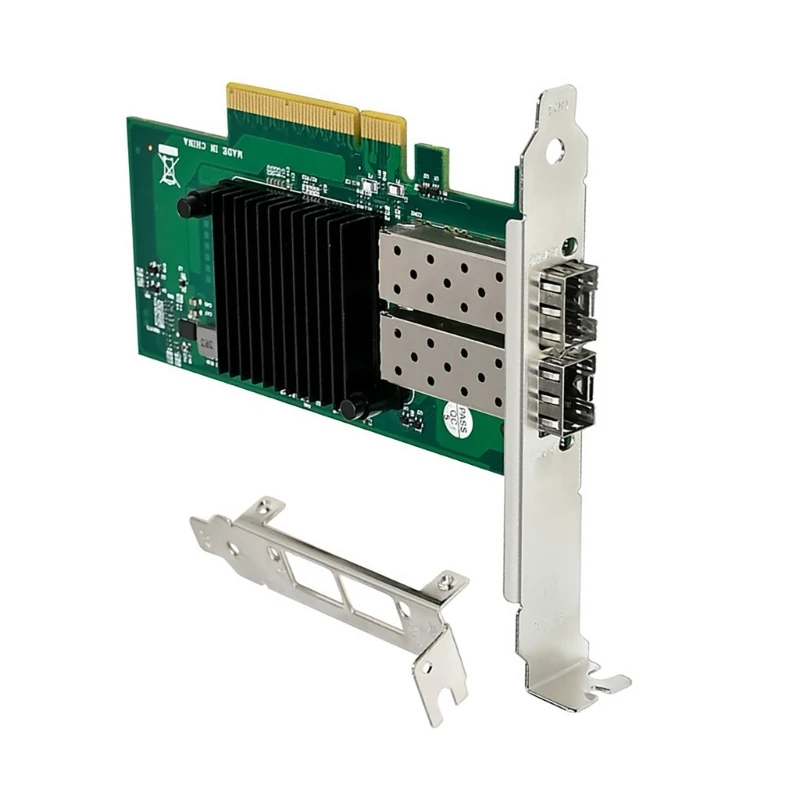 Single/Double SFP+ Port 10Gb Ethernet Networking Card Stable Data Transmission with 82599ES Ethernet Adapters X520-DA2 QXNF