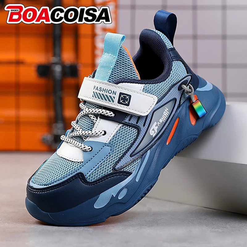 

Детские модные повседневные кроссовки для мальчиков, нескользящие детские спортивные кроссовки с дышащей сеткой, удобные теннисные кроссовки для студентов, джинсовые