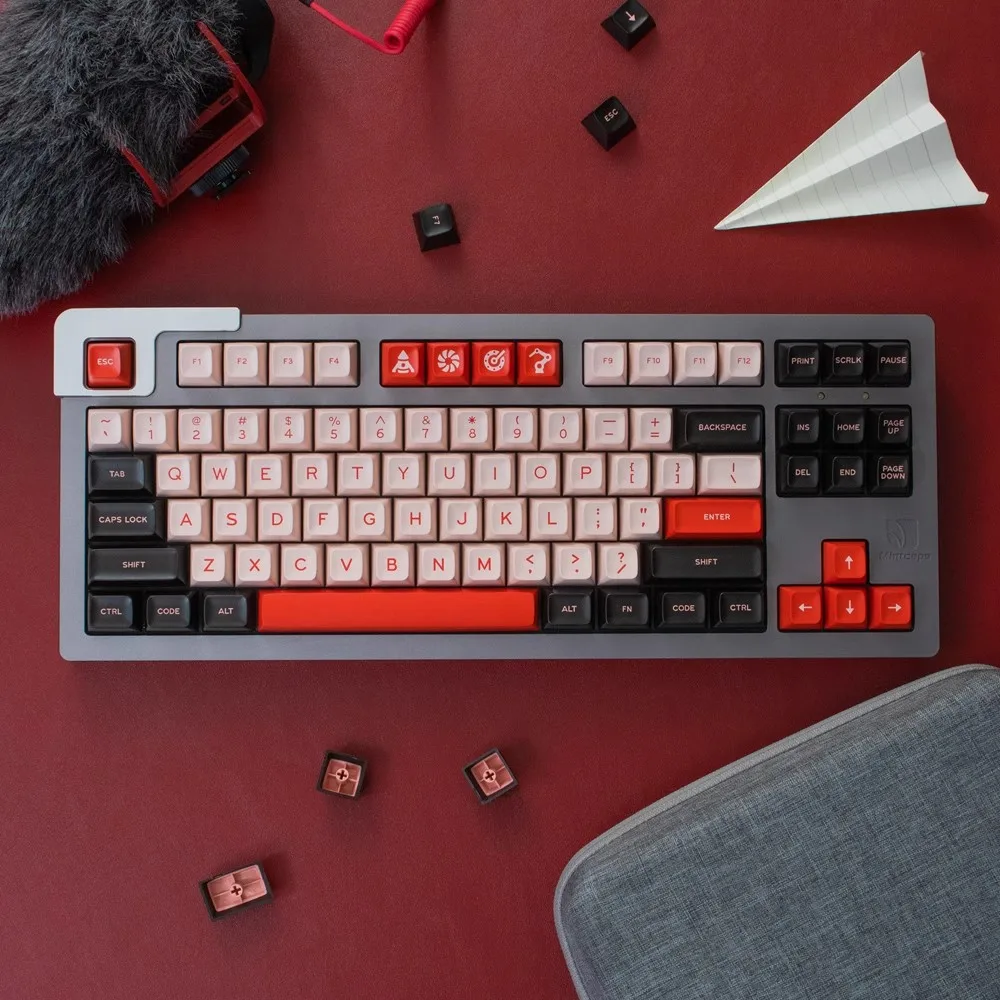 170 Keys GMK Flamingo Keycaps SA Profile Two-color Molding Big Full Set Keycap for Mechanical Keyboard 64/84/960 Layouts