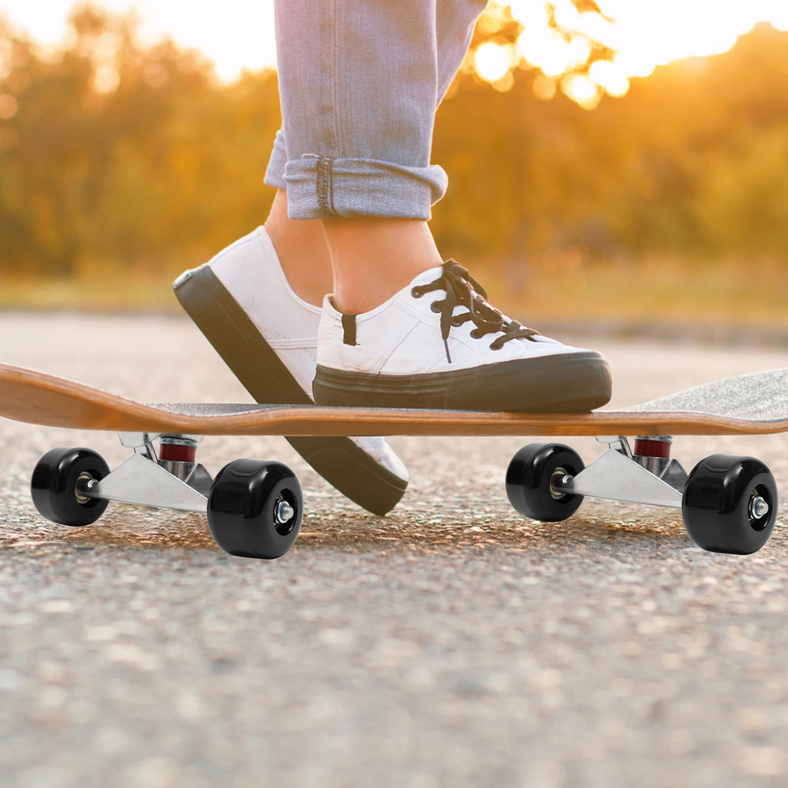 Skateboard Trucks Combo Set, Cruisers Wheels with Trucks