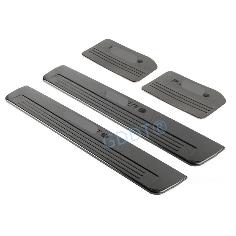 

4 Pieces Black or Silver Steel Threshold for Pajero V70 V90 Trunk Guard for Montero Door Step Rear Shield Decorative for Shogun