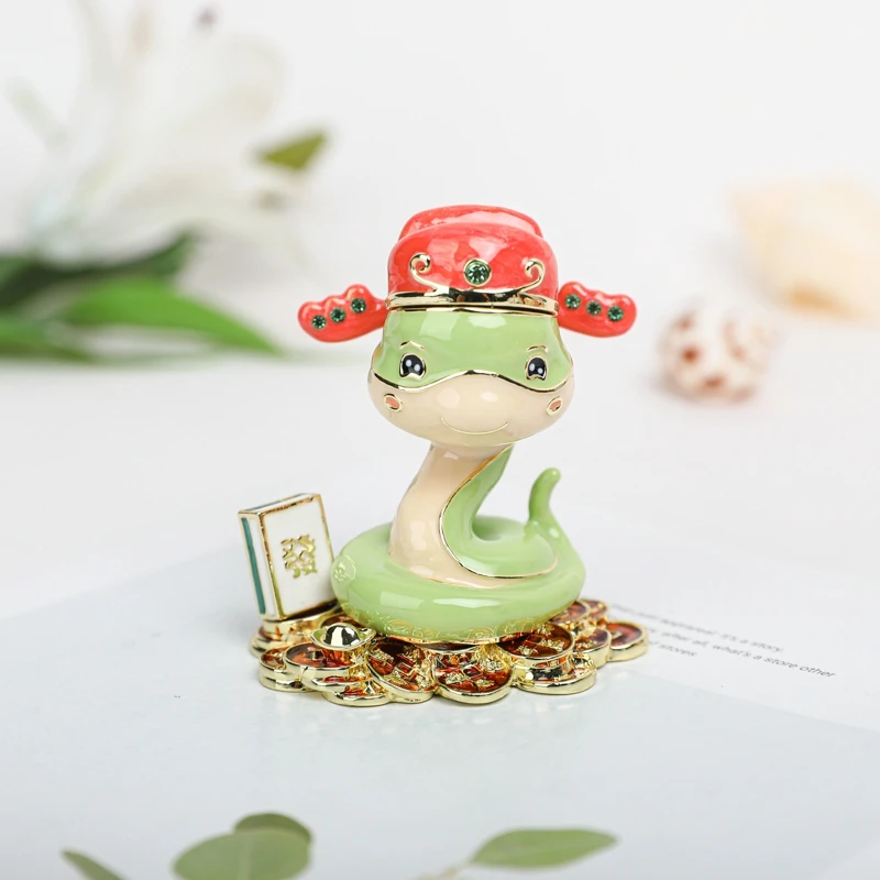 

SHINNYGIFTS 100% Handmade The 12 Chinese Zodiacs Cute Animal Trinket Box Jewelry Gift Box