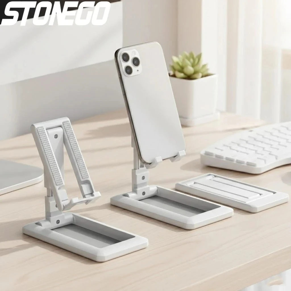 

Foldable Adjustable Phone Tablet Holder Stand 4 to 9 7 Inch Multifunction Desktop Cradle Support