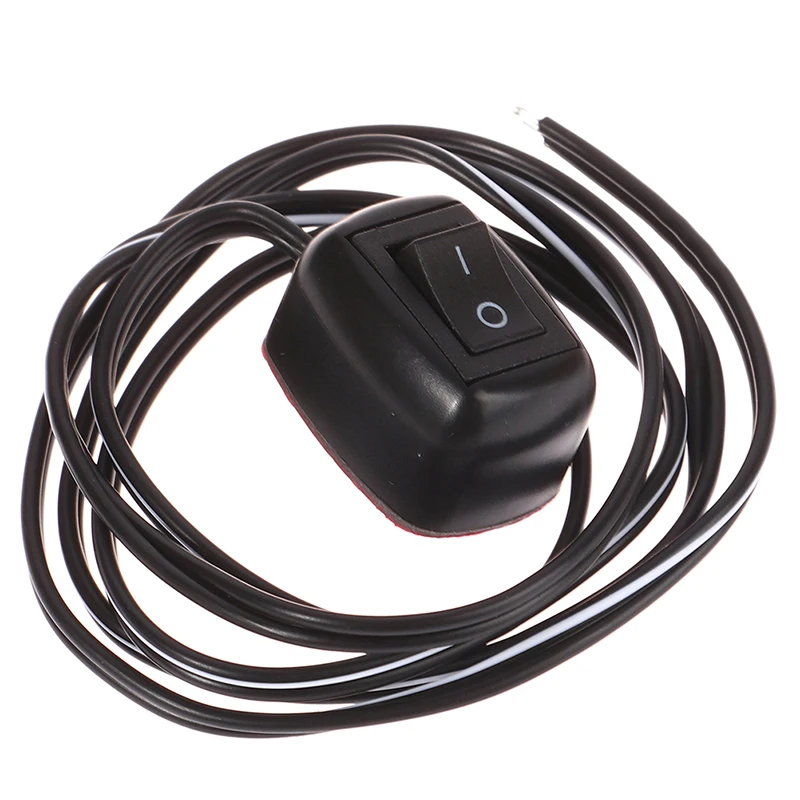 Universal Car Switch Paste Type Toggle Switch With Cable 60cm DC 12V For Fog Ring Drive Lights Neon Lights