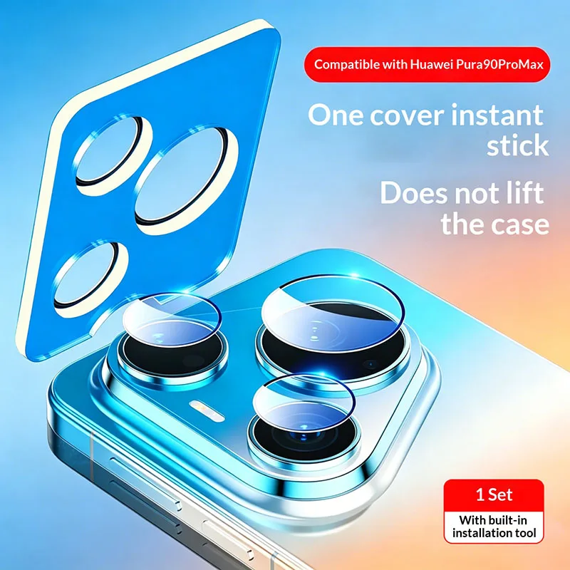 

For Huawei Pura 90 Pro Max Camera Lens Protectors Case Back Glass for Huawei Pura 90 Pro Positioning Lens Protective Film Cover