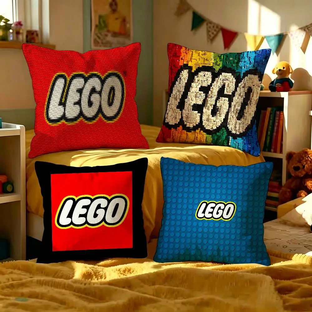 Classic L-LEGOS logo Pillowcases Home Bedding Decorative Pillow Cover Wedding Super Soft Pillow Case