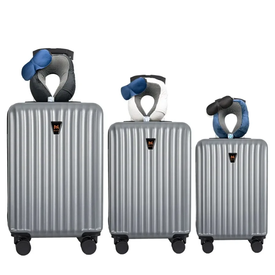 

3pcs Luggage Set Lightweight Hard Shell Suitcase Set with Double Spinner Wheels Large Capacity Includes 3pc U-Shaped Travel Pil
