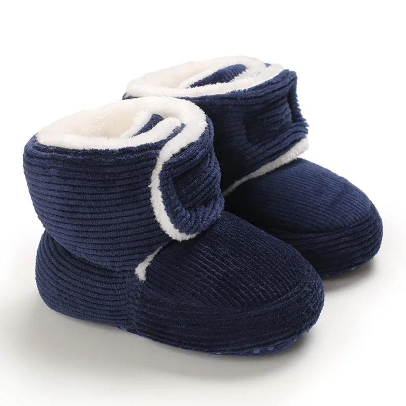 Winter Baby Baumwolle Schuhe Dicke Plüsch Schnee Stiefel Weiche Casual Wanderschuhe für 0-18 Monate Alt Bequeme Kleinkind Schuhe – Detail 3