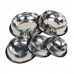 Pet Dog Cat Stainless Steel Bowl Pet Feeding Bowl Cat and Dog Drinking Bowl Metal Feeder Bowl Durable Easy To Clean Pet Supplies