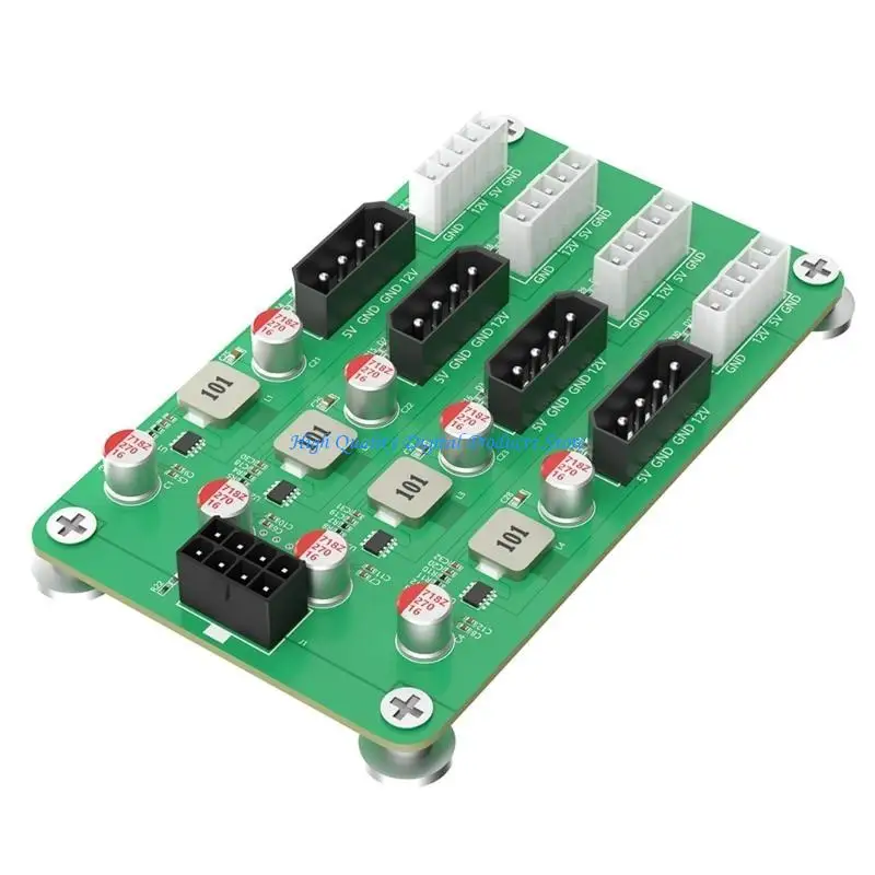 U2JE 다중 포트 ATX 6 8 ~ 8 채널 5V/12V 3A 전압 ATXS PSU의 어댑터 보드