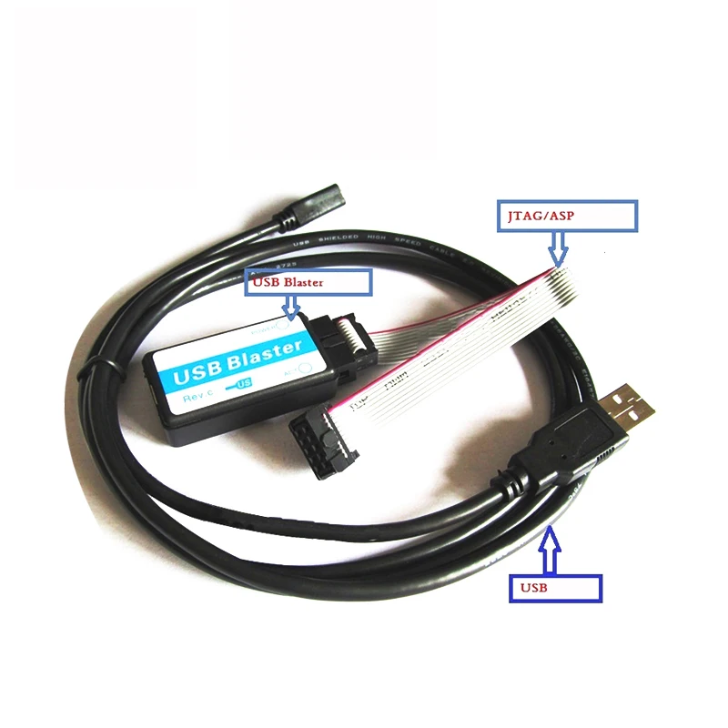 USB Blaster Mini USB Cable 10-Pin JTAG Connection Cable for CPLD FPGA NIOS JTAG Programmer Support All ATLERA Device