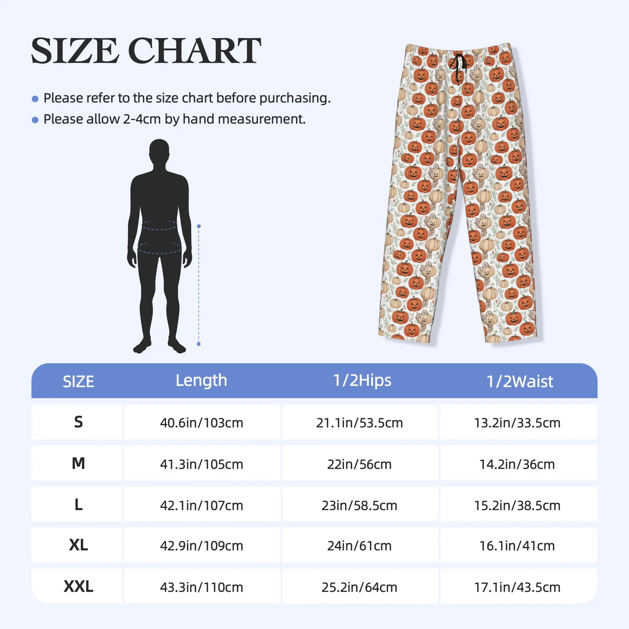 Custom Halloween Pumpkin Pajama Pants Sleepwear Men Elastic Waistband  Sleep Lounge Bottoms with Pockets - view 5