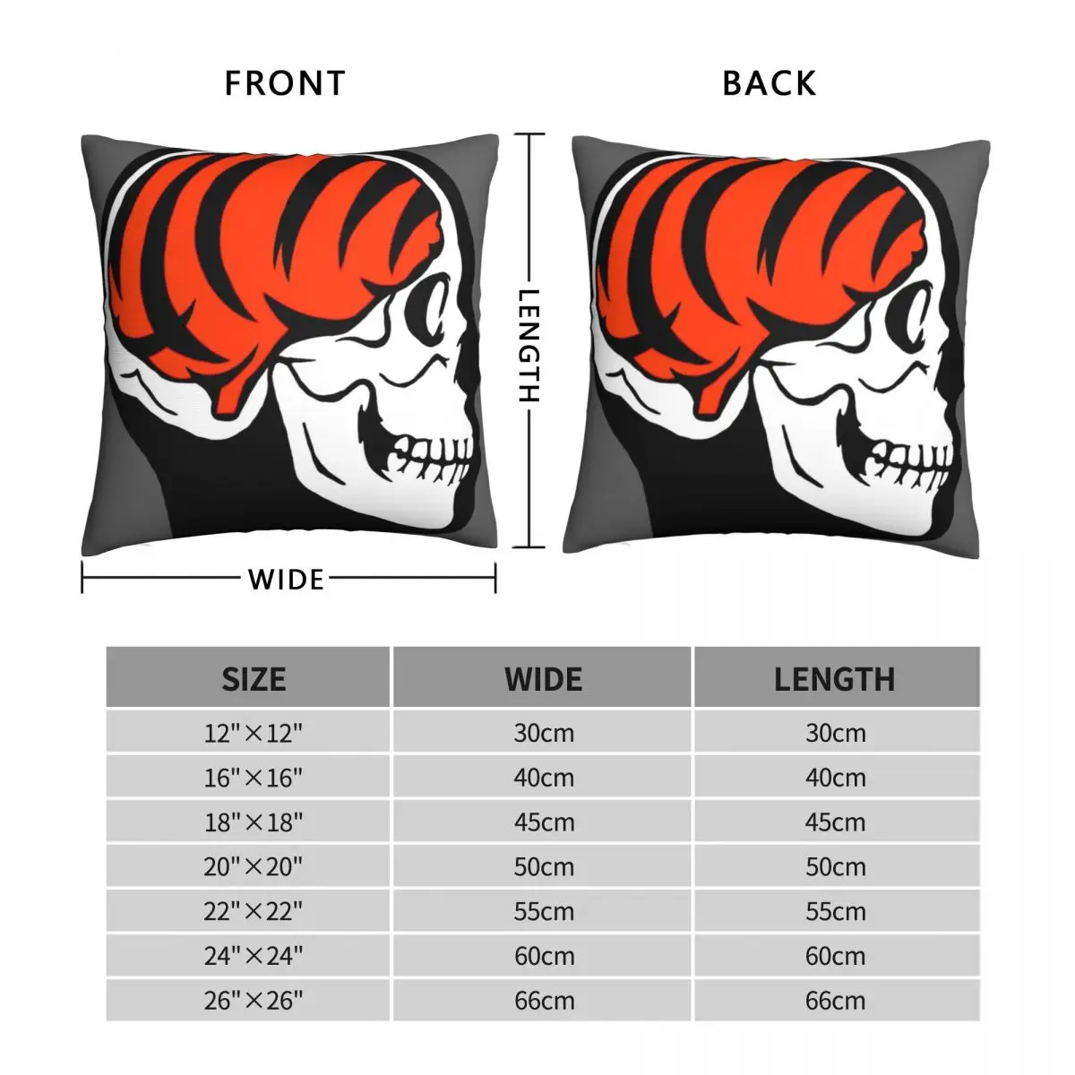 Bengal Brain V4 Square Pillowcase Polyester Linen Velvet Pattern Zip Decor Throw Pillow Case Sofa Cushion Case 18