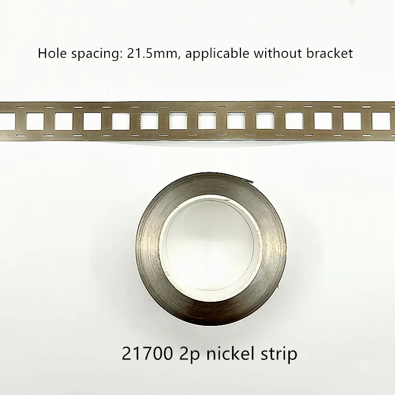 21700 Batterielochabstand 21,5 mm Verbindungsplatte gestempelt SPCC-Vernickelung 1 Meter parallel ohne Halterung Nickelstreifen – Detail 3