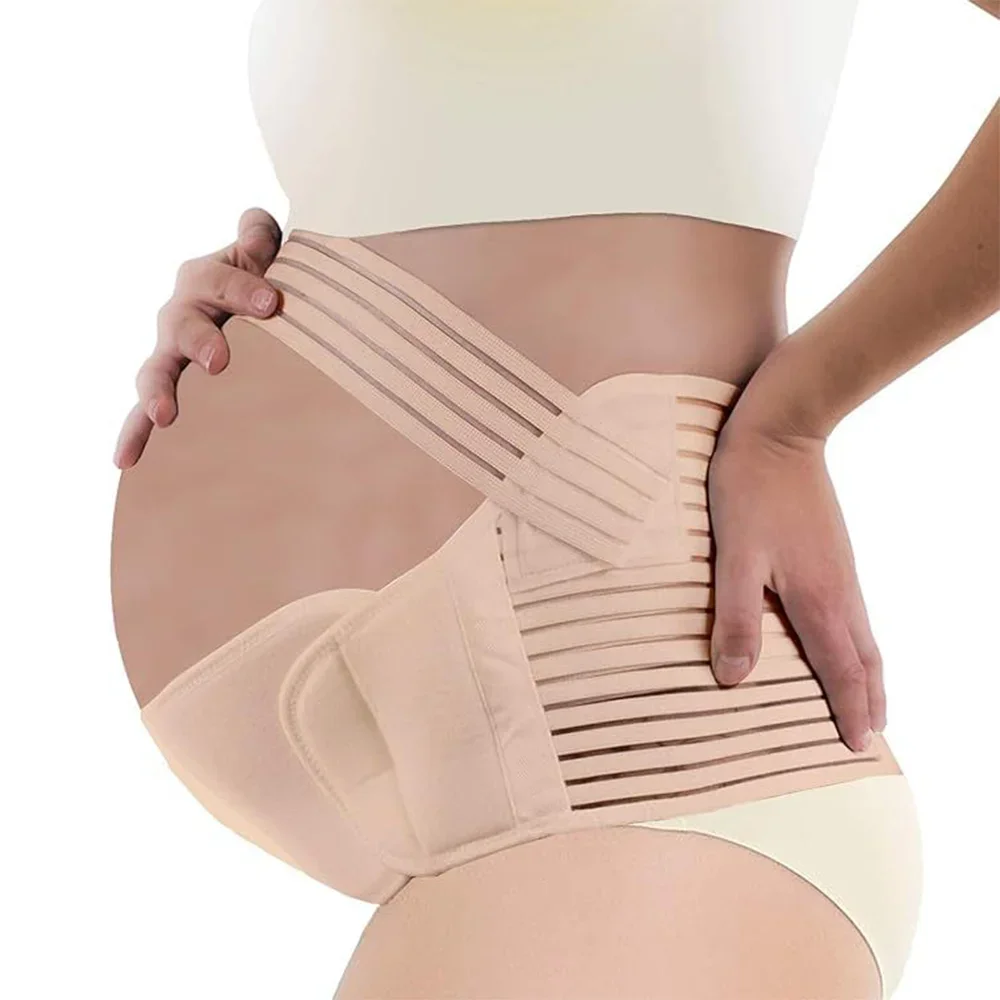 Mujeres embarazadas soporte banda para el vientre ropa trasera cinturón ajustable cuidado de la cintura maternidad Abdomen Protector embarazo