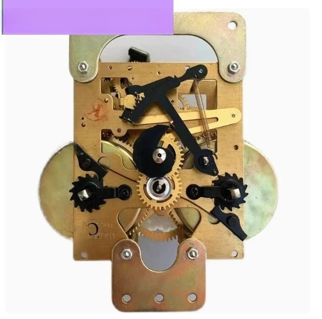 

Old-fashioned clock movement, wall accessories, mechanical maintenance, wind-up movement, running time