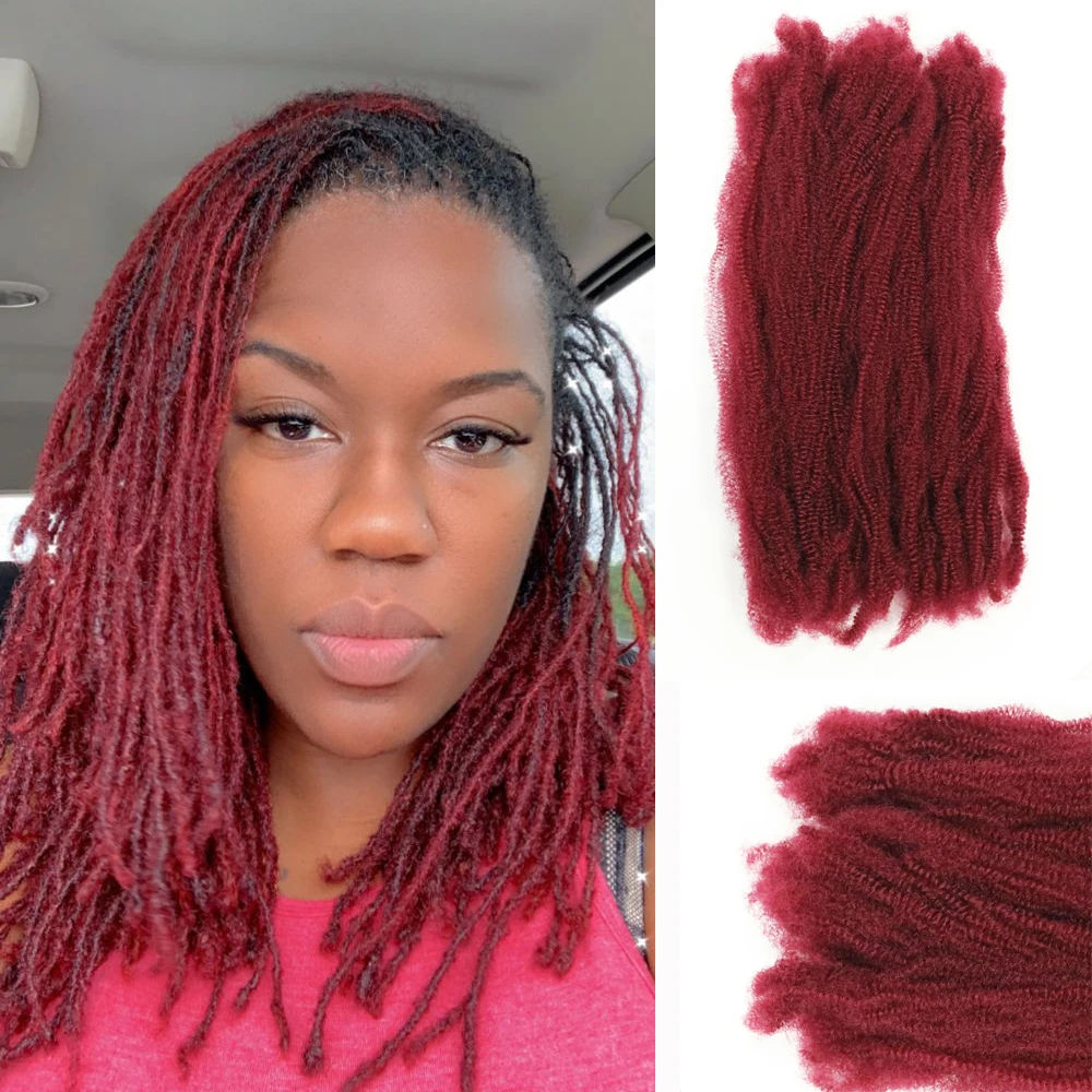 

Синтетические волосы Afro Kinky Bulk, натуральный черный цвет, легкие, для плетения кос, укладки и повседневного использования. Большая распродажа!