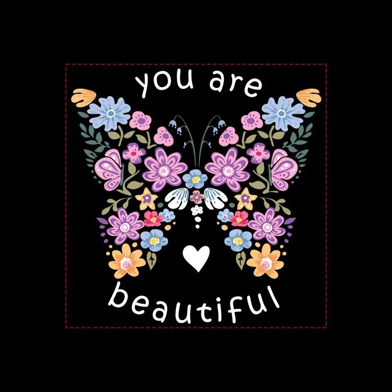 

CX romantic butterfly flower glass door decoration sticker shopping mall window atmosphere spring layout static sticker