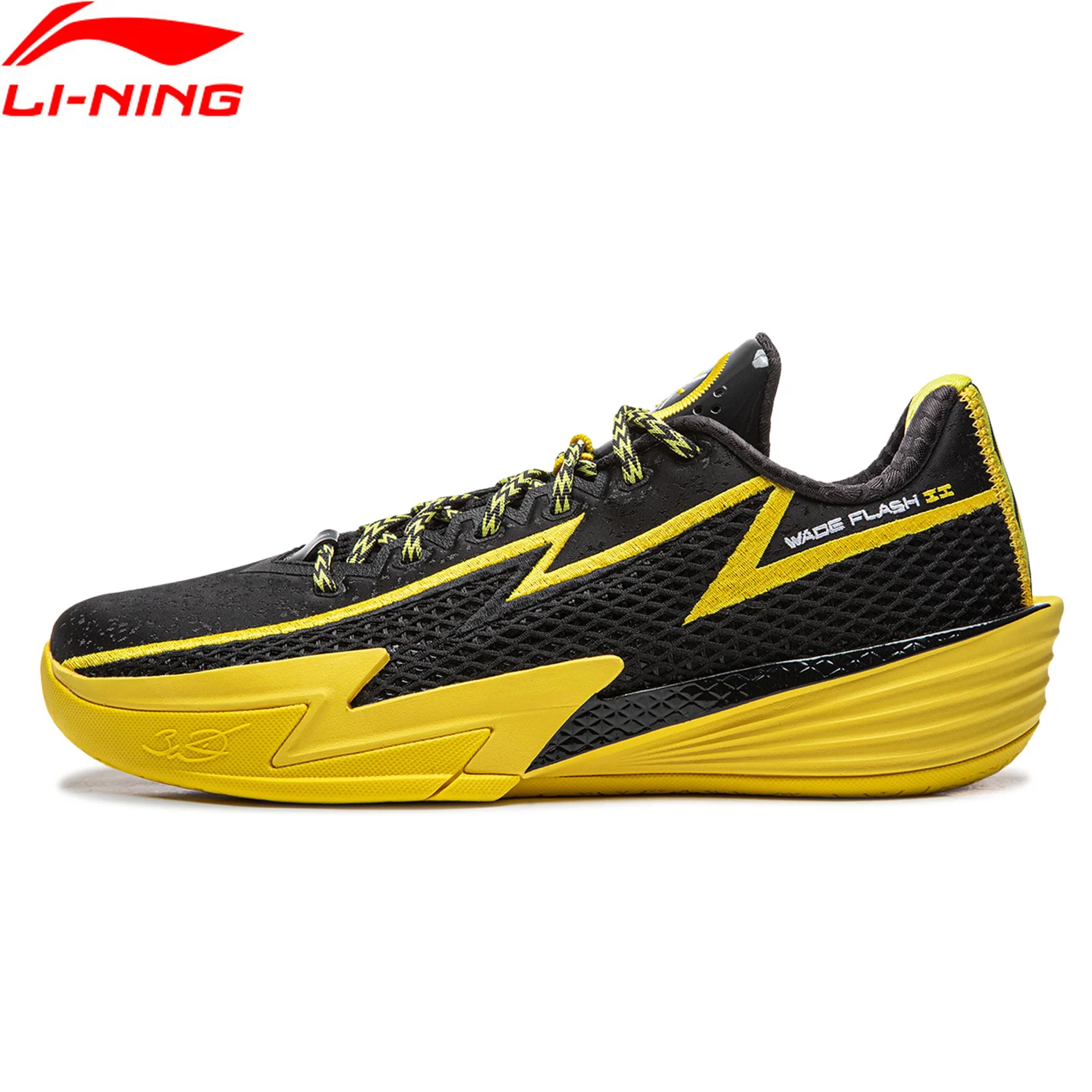 

Li-Ning Men's WADE FLASH 2 On Court Basketball Shoes BOOM Cushioning Breathable LiNing Stable Sneaker ABPV013