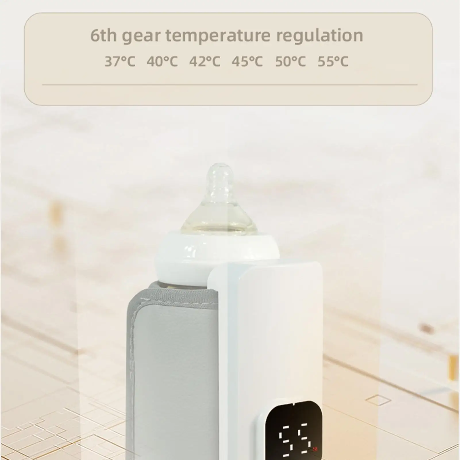 Портативный подогреватель молока на батарейках, принадлежности для кормления, подогреватель бутылочек с молоком для ночного утро, на каждый день, зима, осень, дома, на открытом воздухе