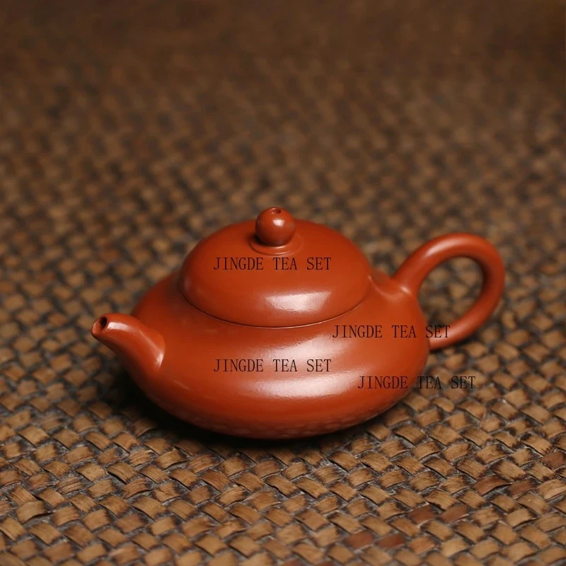 110ml purple clay ore red mud small jade milk teapot Semi-handmade teapot Chinese Kung Fu tea set